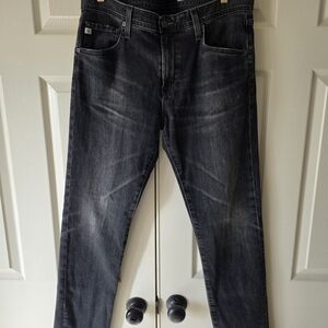 AG Adriano Goldschmied Men's Dark Wash Slim Jeans